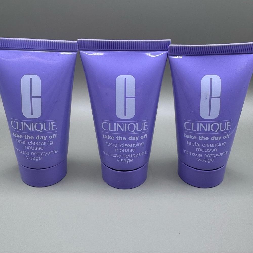 Lot Of 3 Clinique Take The Day Off Facial Cleansing Mousse Cleanser 1 oz/ea=3 oz